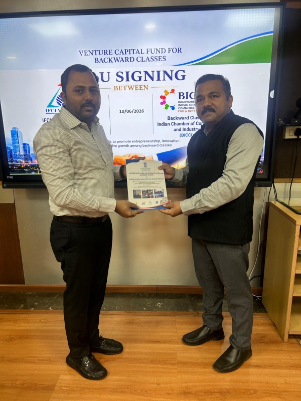 Historic Memorandum of Understanding (MoU) Signed Between BICCI and IFCI Venture Capital Funds Limited